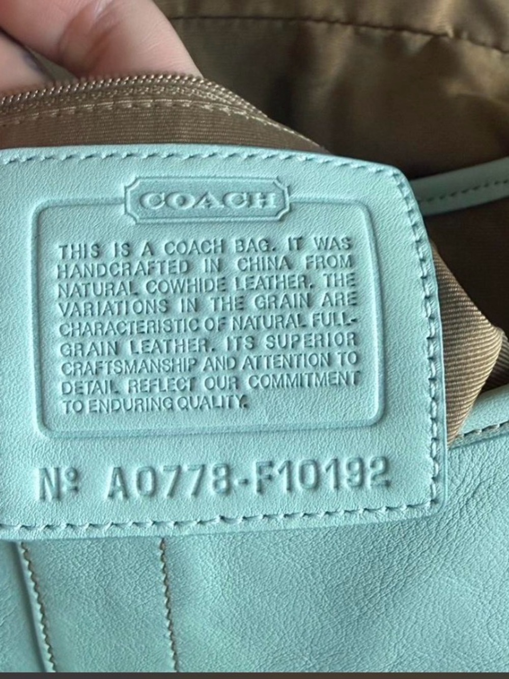 Authentic Coach Mint Green SoHo Y2K Shoulder Bag with Silver Hardware - Picture 5 of 5